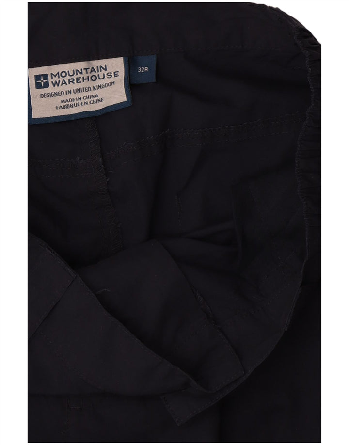 Pantaloni cargo drepti pentru bărbați Mountain Warehouse L32 L32 Poliester bleumarin