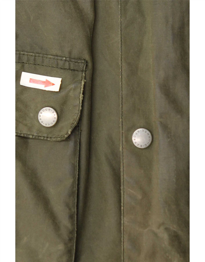 Jachetă Barbour pentru bărbați din bumbac cerat UK 36 Bumbac verde mic
