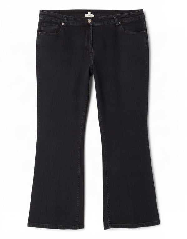 Blugi pentru femei Marks & Spencer Autograph Bootcut UK 22 3XL W42 L31 Negri