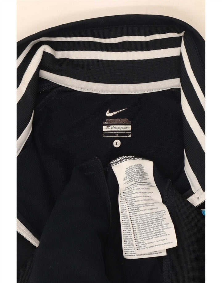 Jachetă de trening cu grafică Nike pentru bărbați, poliester mare, albastru