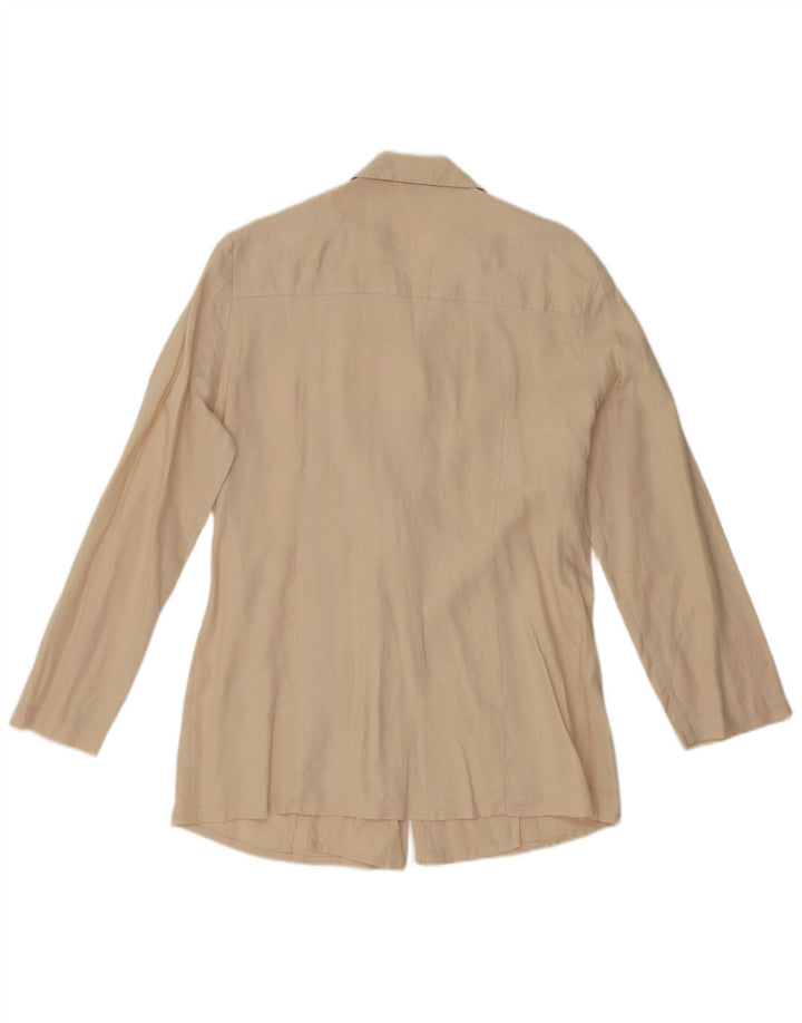 sacou blazer pentru femei cherie cu 4 nasturi IT 42/44 in bej mediu