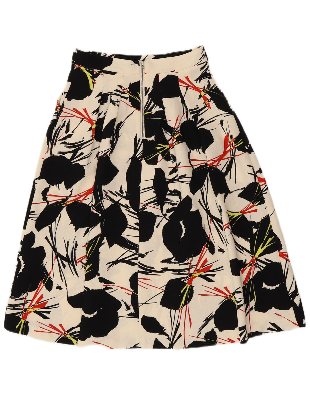 Fustă A-Line pentru femei WAREHOUSE UK 6 XS W25 Poliester Floral alb