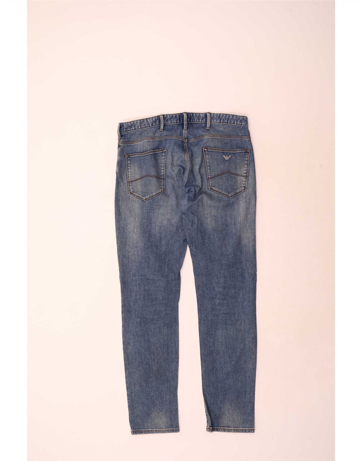 Blugi slim pentru bărbați Armani W34 L34 Bumbac albastru