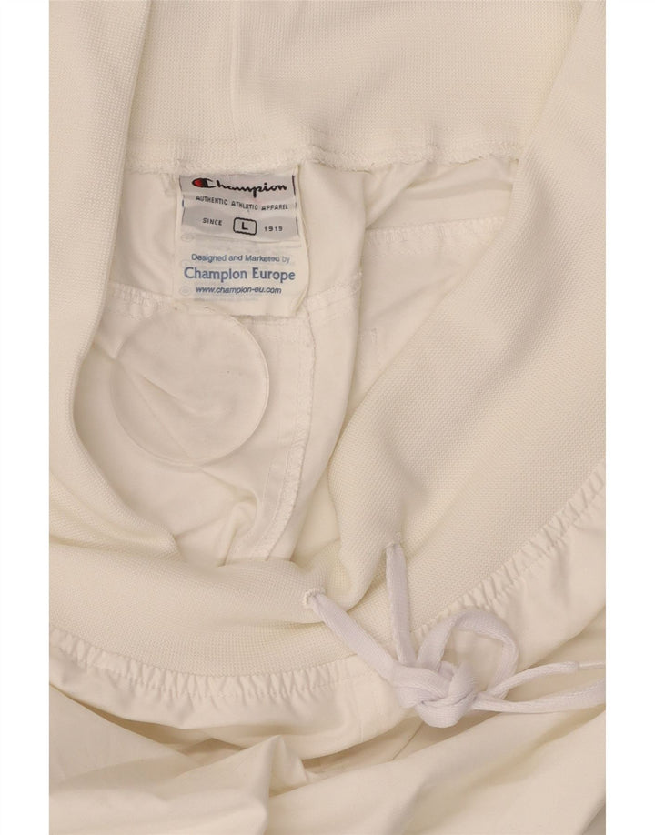 Pantaloni de trening pentru femei CHAMPION Pantaloni de jogging UK 14 Poliester alb mare