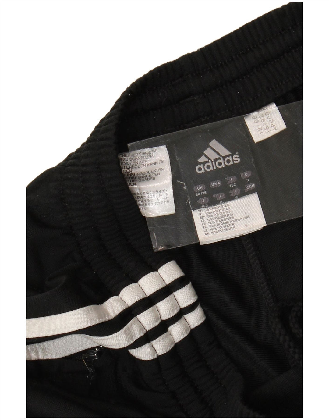 Pantaloni de trening Adidas pentru bărbați Joggeri EU 34/36 Poliester negru mic