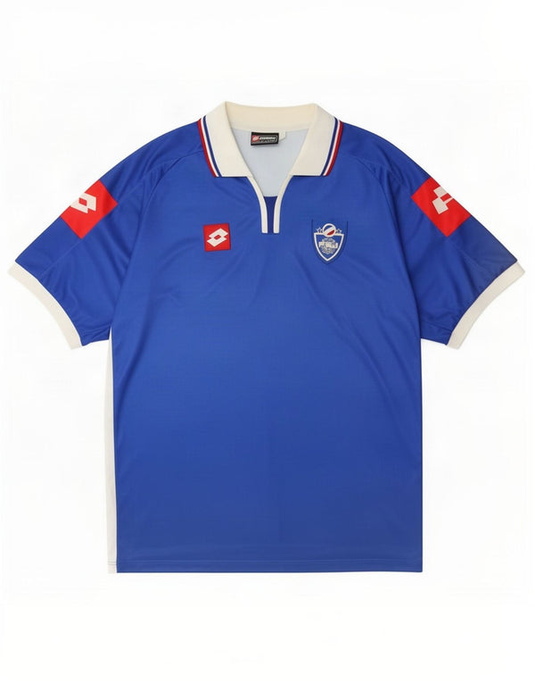 Tricou de fotbal pentru bărbați Lotto Iugoslavia 2002-2003 acasă 2XL, albastru, bloc de culoare