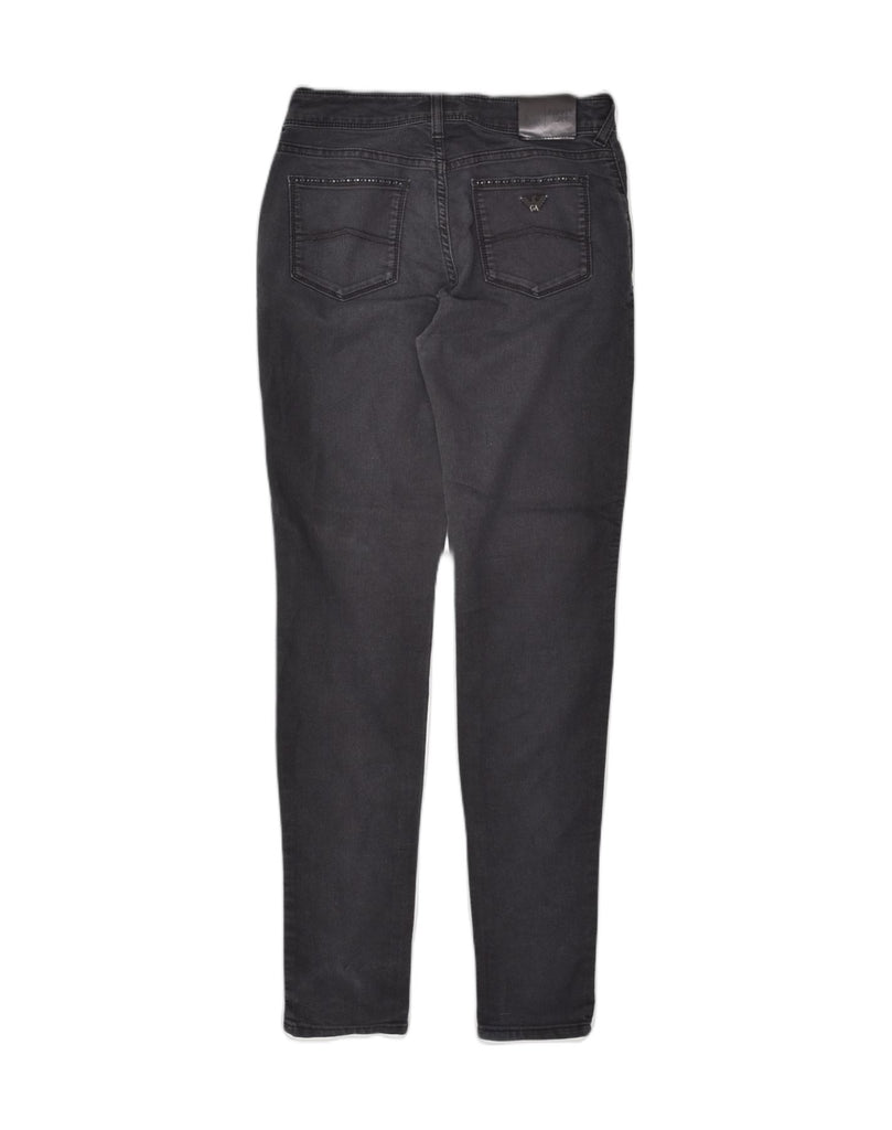 ARMANI Womens Lilac Skinny Jeans W26 L30 Grey Cotton | Vintage Armani | Thrift | Second-Hand Armani | Used Clothing | Messina Hembry 