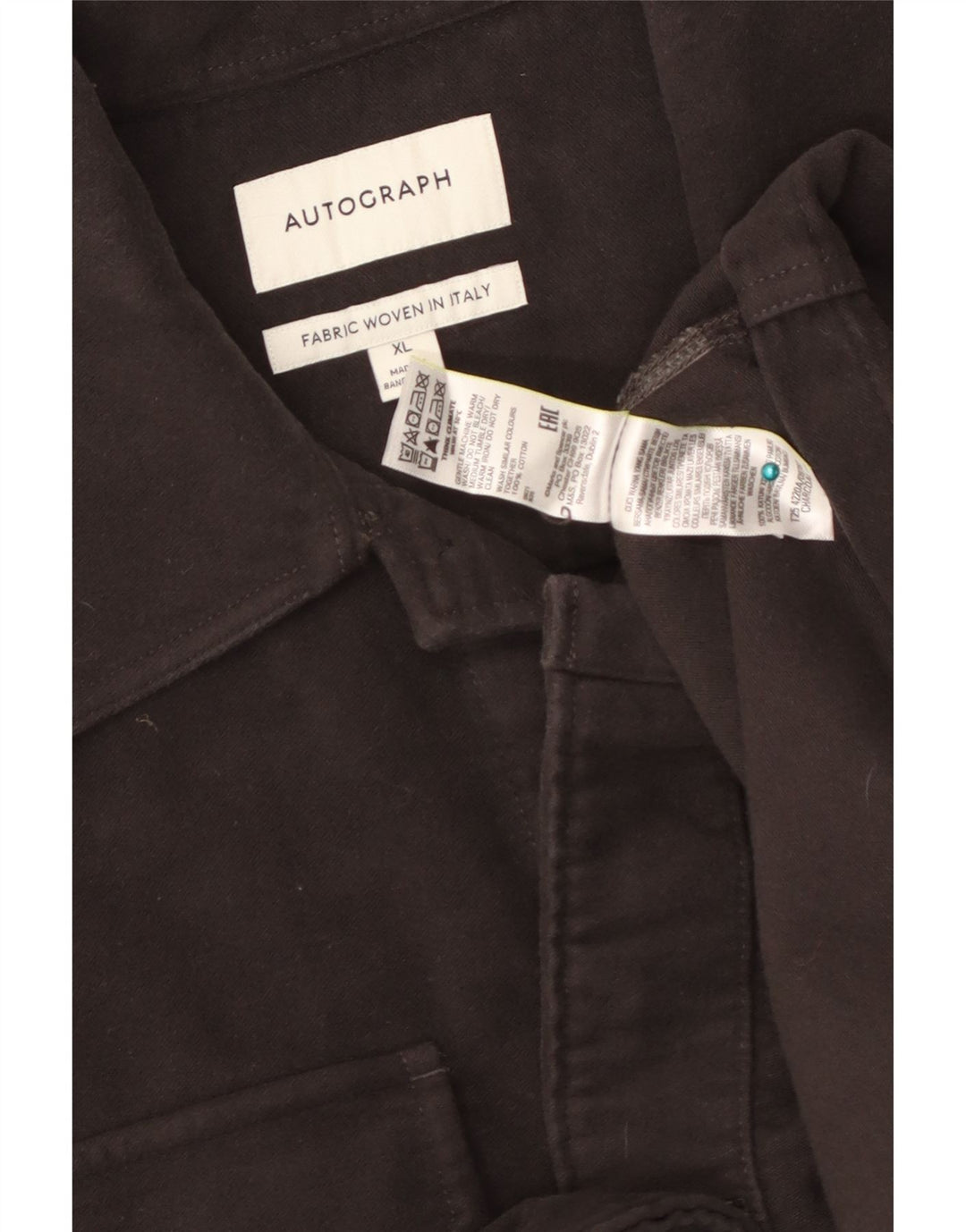 Cămașă pentru bărbați Marks & Spencer Autograph Overshirt XL bumbac gri