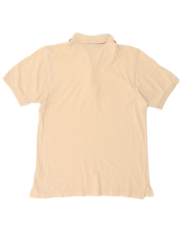 Tricou polo pentru bărbați Lotto, mare din bumbac alb