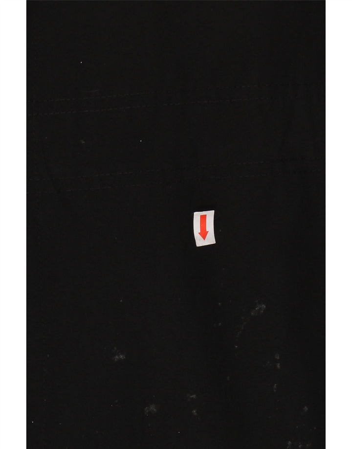 LONDON FOG Womens Hooded Bomber Jacket UK 16 Large Black Polyester Vintage London Fog and Second-Hand London Fog from Messina Hembry 