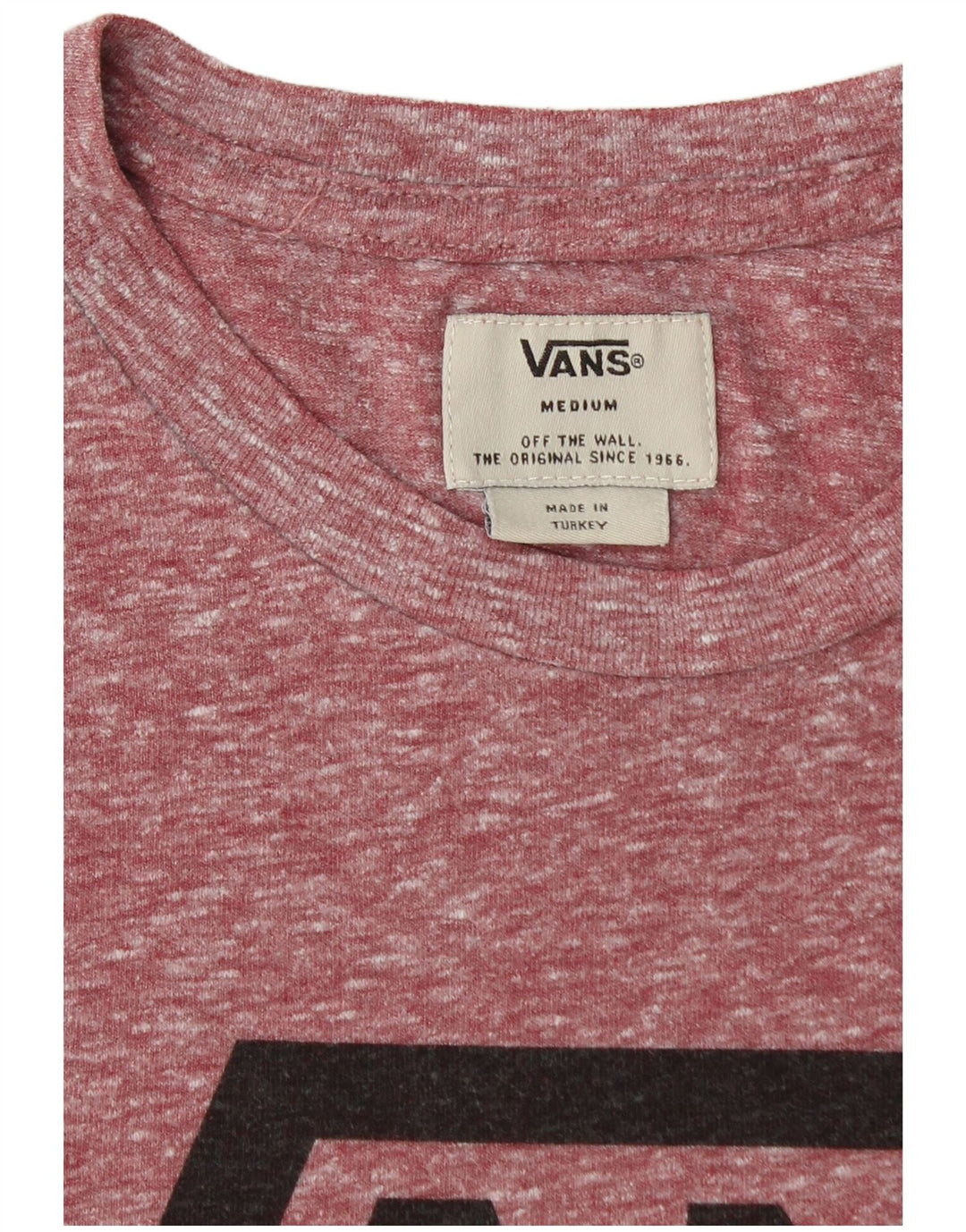 Tricou grafic pentru bărbați VANS Top Medium Burgundy Flecked