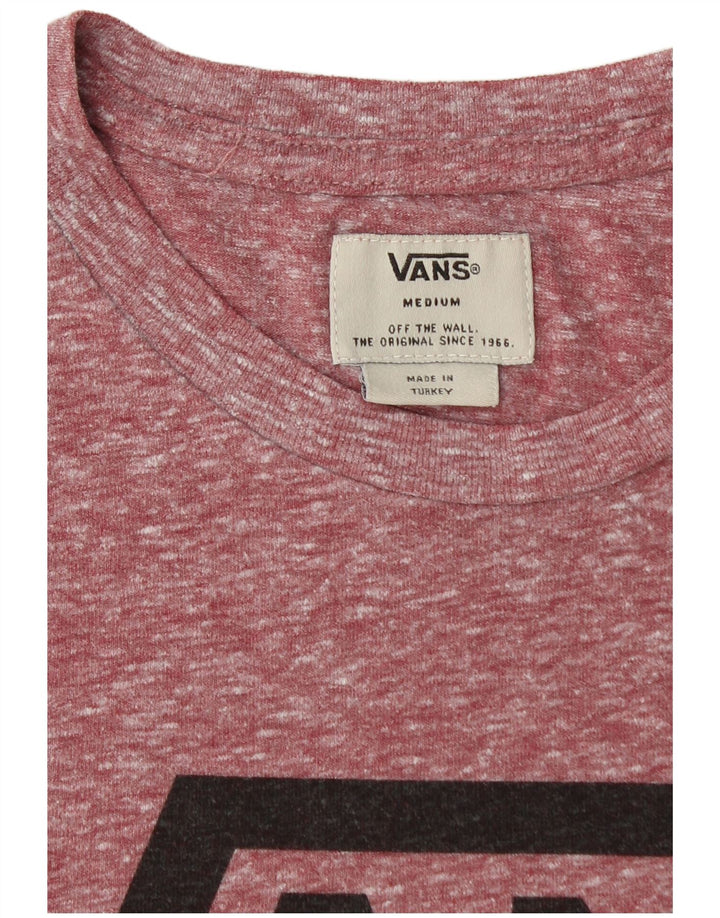 Tricou grafic pentru bărbați VANS Top Medium Burgundy Flecked