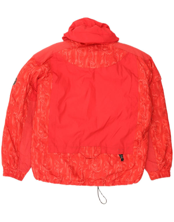 Jachetă de schi cu glugă cu glugă pentru bărbați Fila IT 48 XL poliester geometric roșu