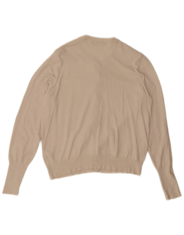 Pulover cardigan pentru femei Marks & Spencer UK 14 Medium Off White Viscose