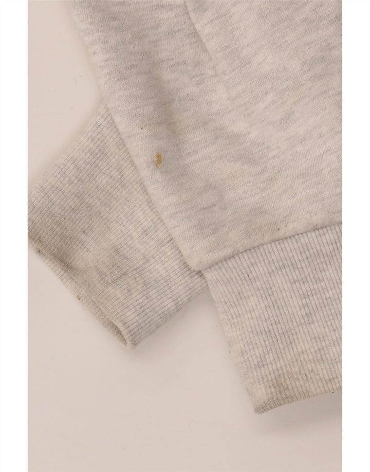 Pulover Superdry pentru bărbați, cu fermoar, bumbac, gri mediu