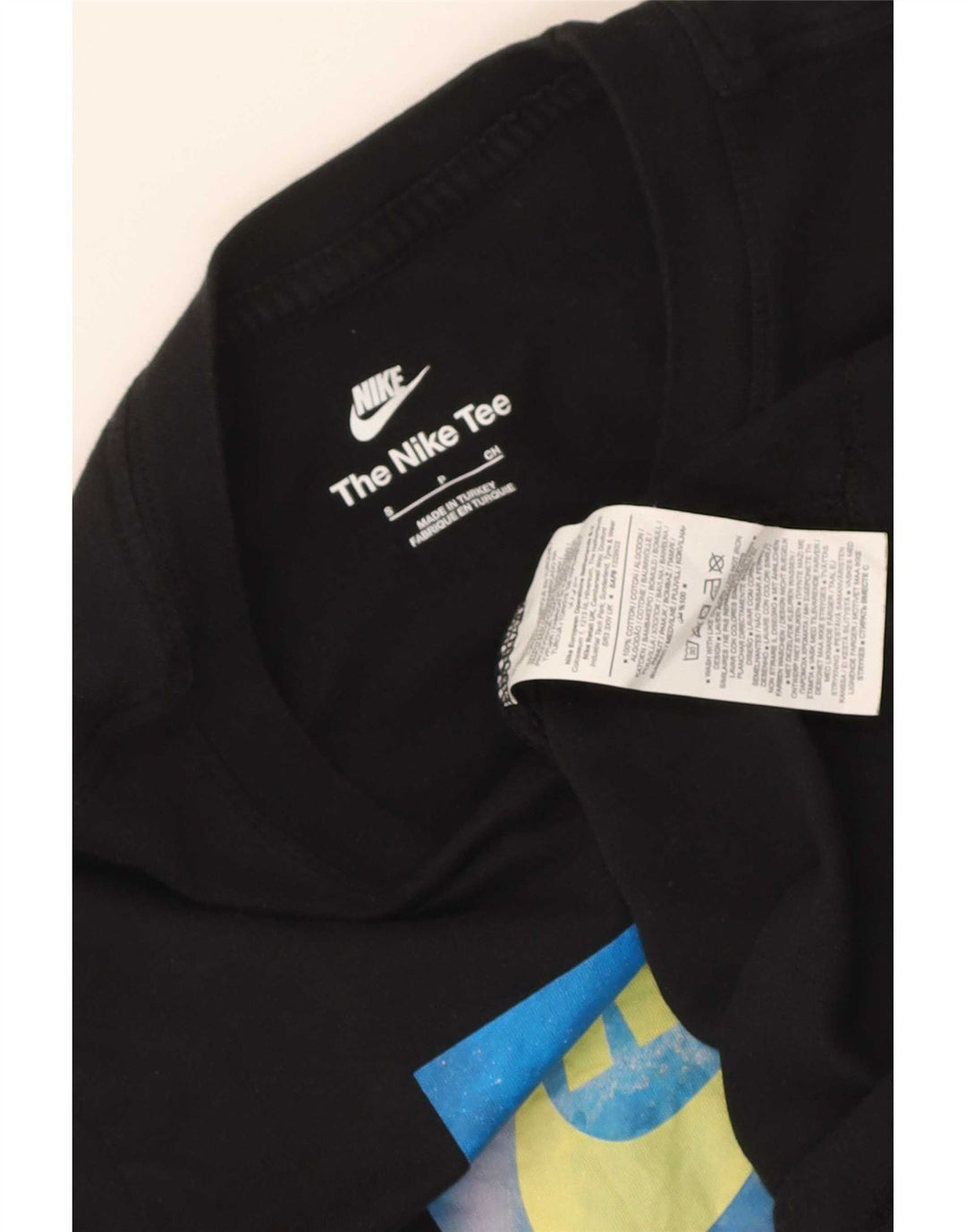 Tricou grafic Nike pentru bărbați Top mic, negru, bumbac