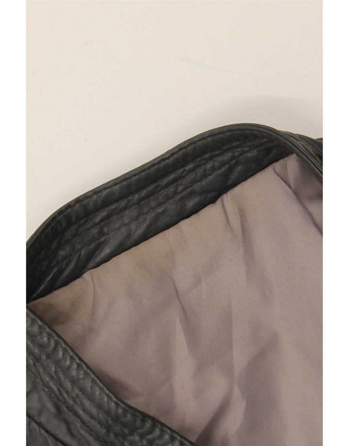 Jachetă de piele pentru bărbați VINTAGE UK 40, mare, gri din piele