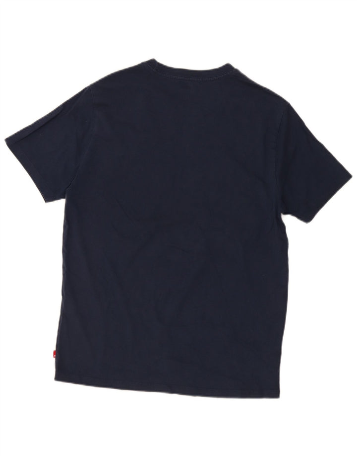 Tricou grafic Levi's pentru bărbați, cu ajustare standard, top mediu din bumbac bleumarin