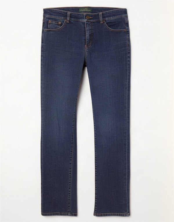 Blugi drepti pentru femei Ralph Lauren US 4 Small W26 L30 Bumbac albastru