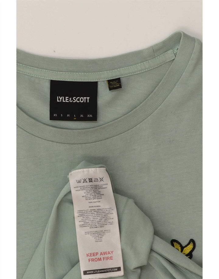 Tricou pentru bărbați Lyle & Scott Top mare din bumbac verde