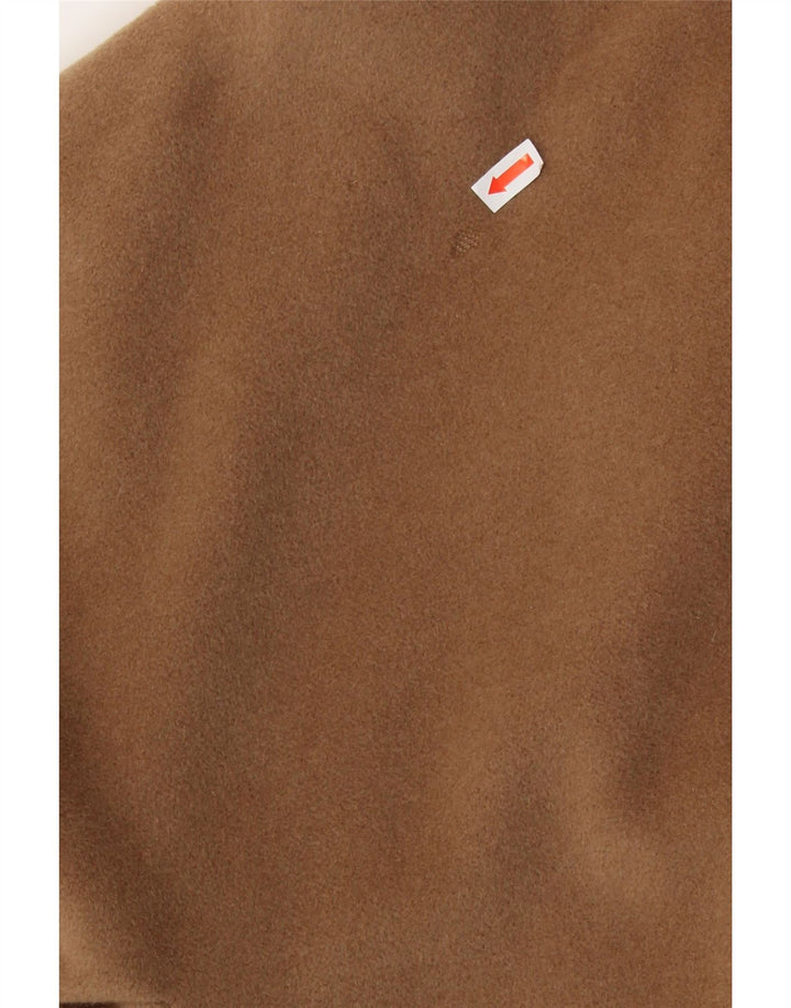 MARELLA Womens Overcoat UK 12 Medium  Brown Wool