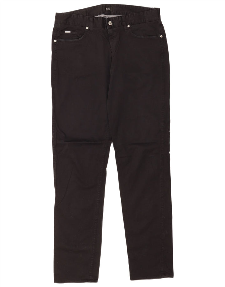 Blugi slim pentru bărbați Hugo Boss W34 L34 bumbac negru