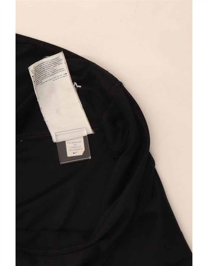 Leggings grafic Nike pentru femei UK 4 XS poliester negru