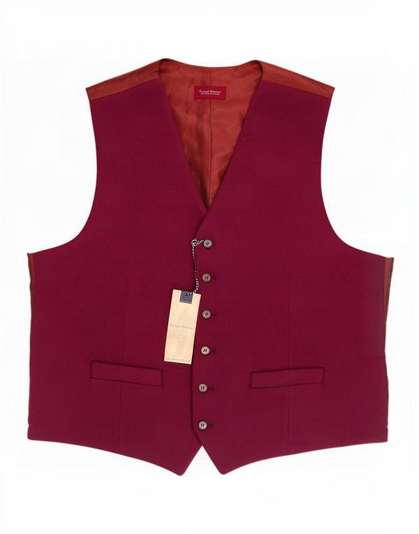 Giletă pentru bărbați Samuel Windsor UK 44 XL Lână nouă maro