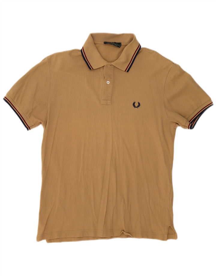 Cămașă polo Fred Perry pentru bărbați, bumbac, bej mic
