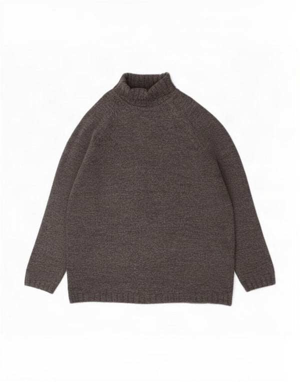 Marks & Spencer Mens St. Michael Roll Neck Jumper Sweater Large Grey Wool