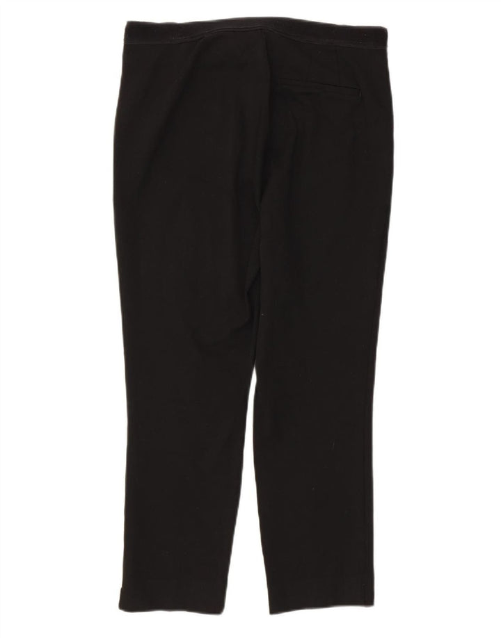 Pantaloni de costum subțiri pentru femei Marks & Spencer UK 12 Medium L32 L25 Negru