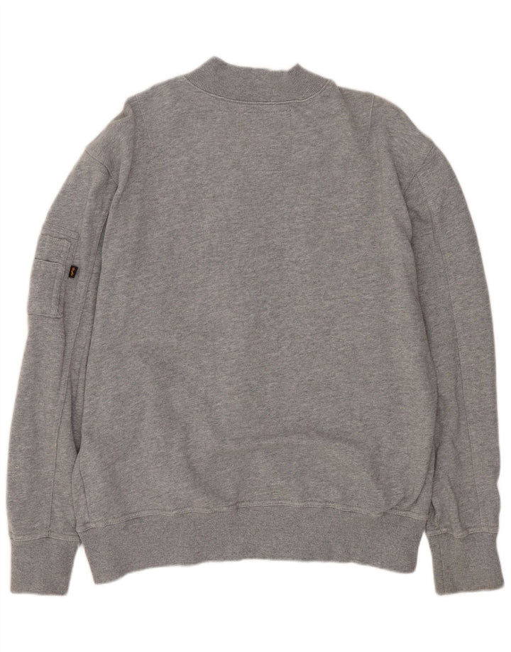 Jachetă de trening pentru bărbați ALPHA INDUSTRIES, gri mediu