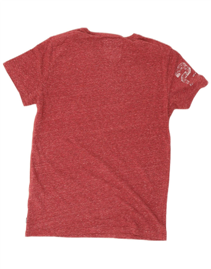 Tricou grafic pentru bărbați Superdry Top, mediu roșu, bumbac cu pete