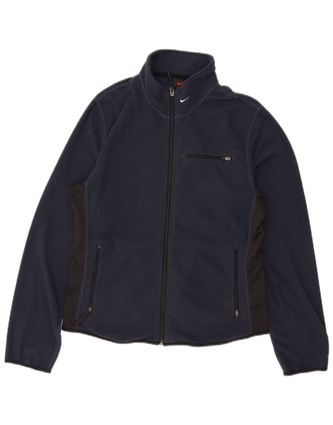 Jachetă fleece pentru femei Nike US 12/14, mare, albastru bleumarin, poliester