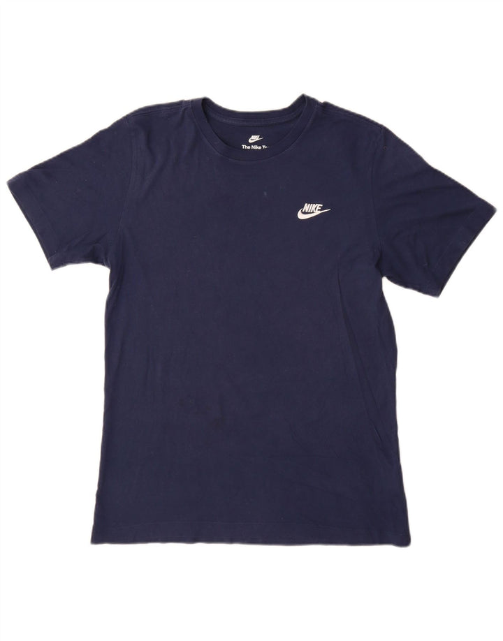 Tricou pentru bărbați NIKE Top mic din bumbac bleumarin