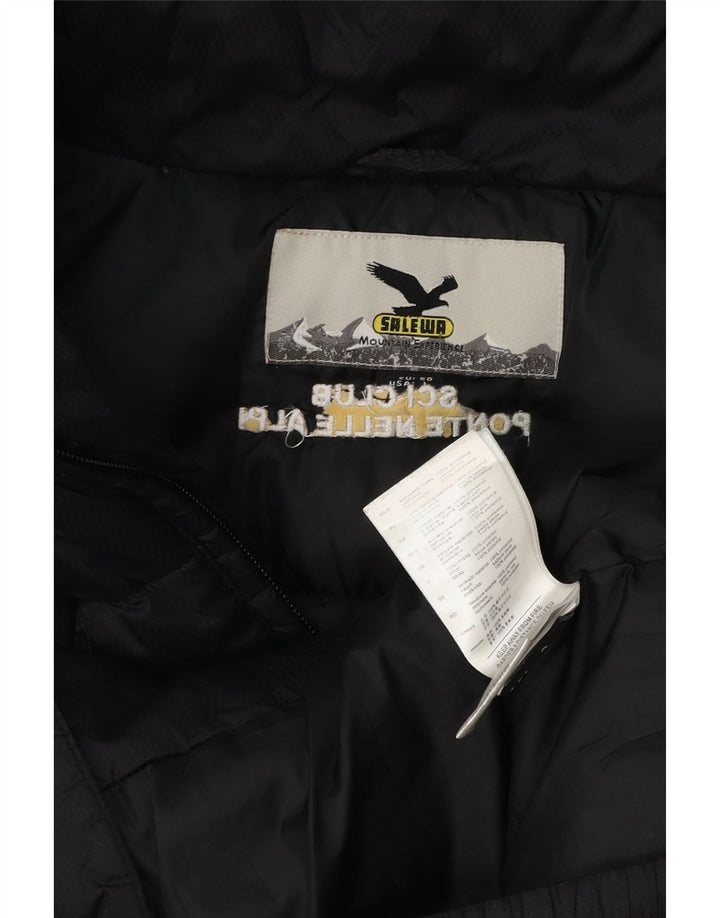 SALEWA Jachetă căptușită cu glugă pentru bărbați EU 50 Poliamidă neagră mare