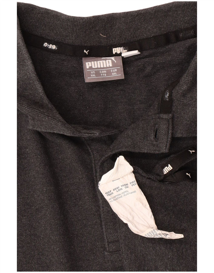 Tricou polo pentru bărbați Puma 2XL bumbac gri