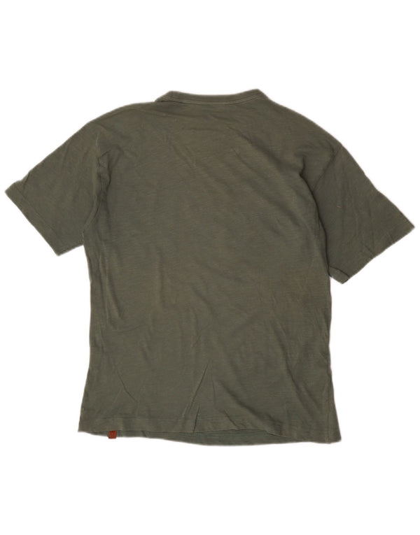 Tricou grafic Benetton pentru băieți Top 13-14 ani 3XL Kaki Bumbac