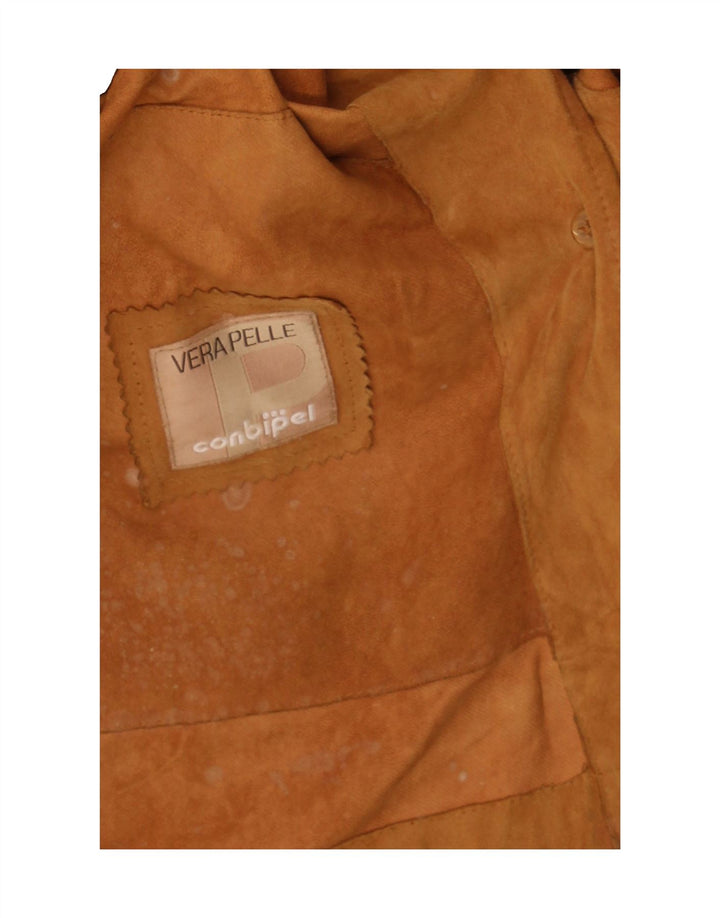 CONBIPEL Womens Suede Jacket IT 44 Medium Brown Leather Vintage Conbipel and Second-Hand Conbipel from Messina Hembry 