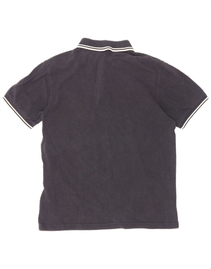 Cămașă polo Fred Perry pentru bărbați, bumbac cu dungi albastru bleumarin mediu
