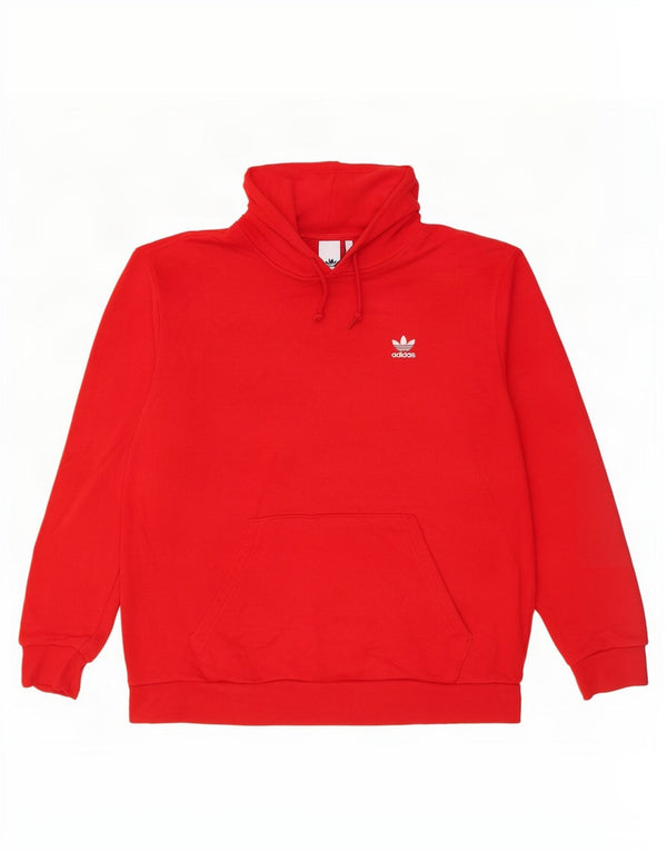 Pulover Adidas pentru bărbați, bumbac roșu mare