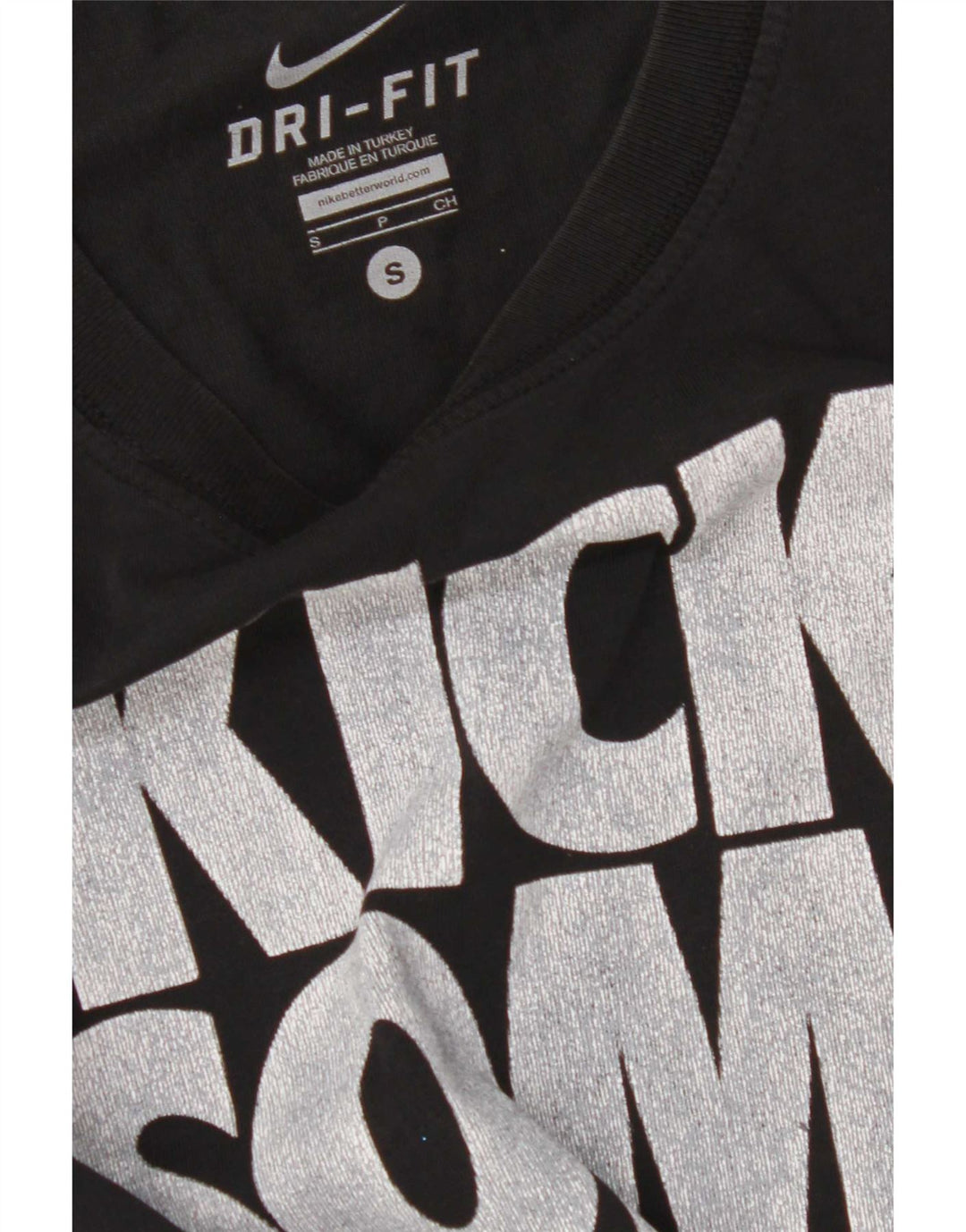 Tricou grafic Nike Dri Fit pentru bărbați Top mic negru