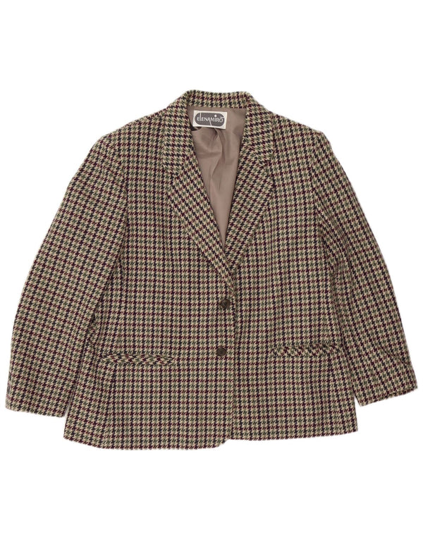 ELENA MIRO Jachetă pentru femei cu 2 nasturi, UK 18 XL, multicoloră
