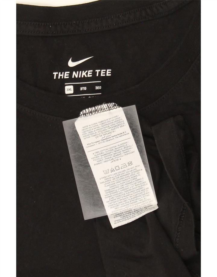 Tricou pentru bărbați Nike Top 3XL bumbac negru