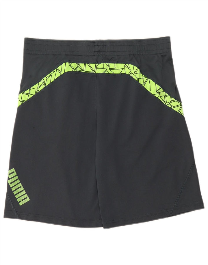 Pantaloni scurti sport PUMA pentru femei US 14/16, mari, gri, geometric, poliester