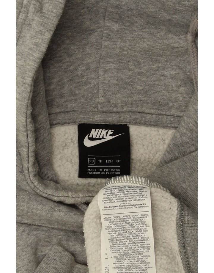 Pulover supradimensionat pentru femei NIKE UK 6 XS bumbac gri