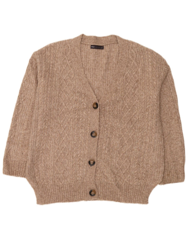 Pulover cardigan pentru femei Marks & Spencer UK 14 Medium Bej Pete