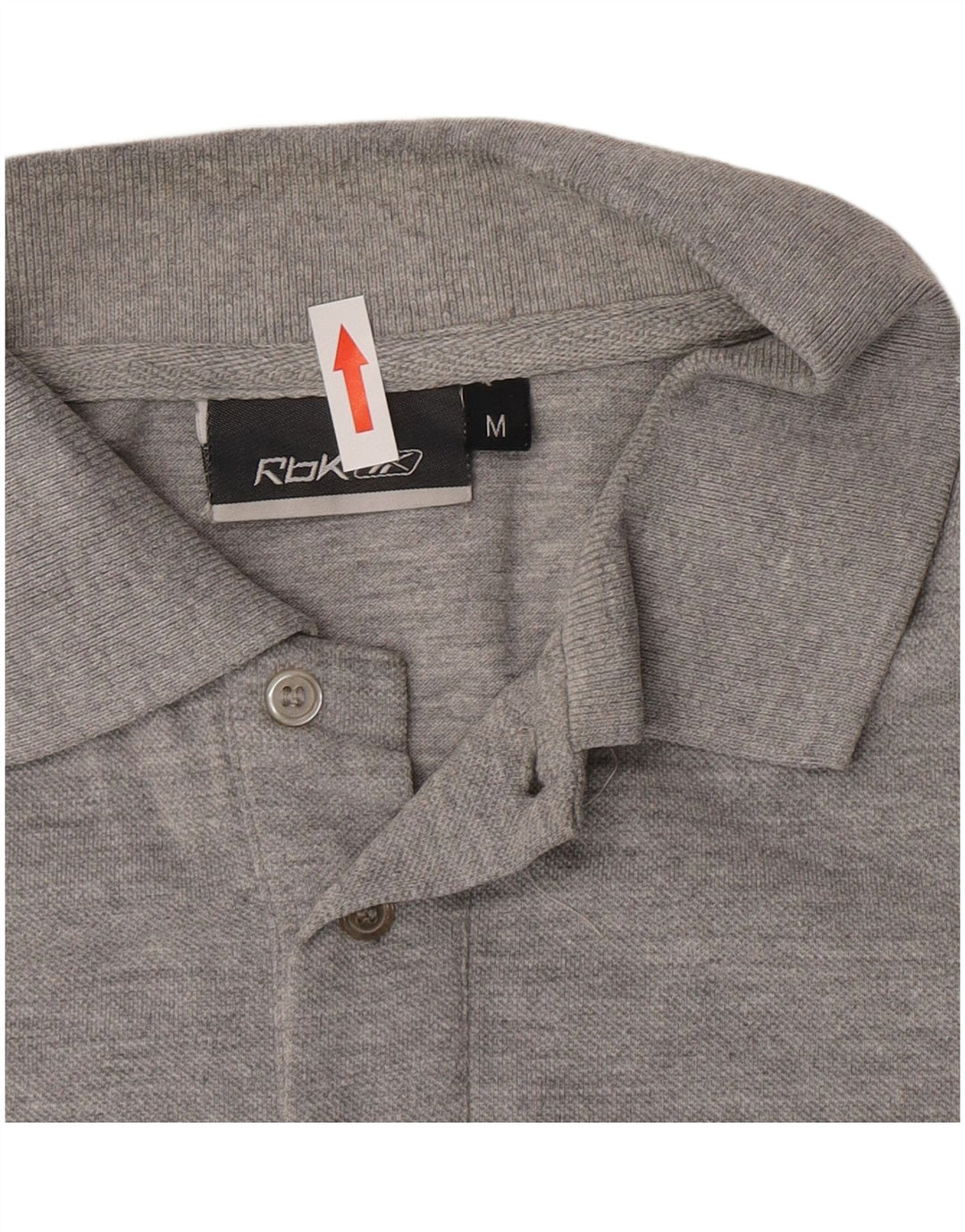 Tricou polo Reebok pentru bărbați, bumbac, gri mediu