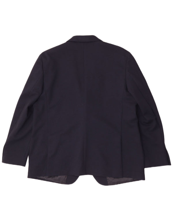 Jachetă pentru bărbați Marks & Spencer, lungă cu 2 nasturi, UK 50 3XL, bleumarin