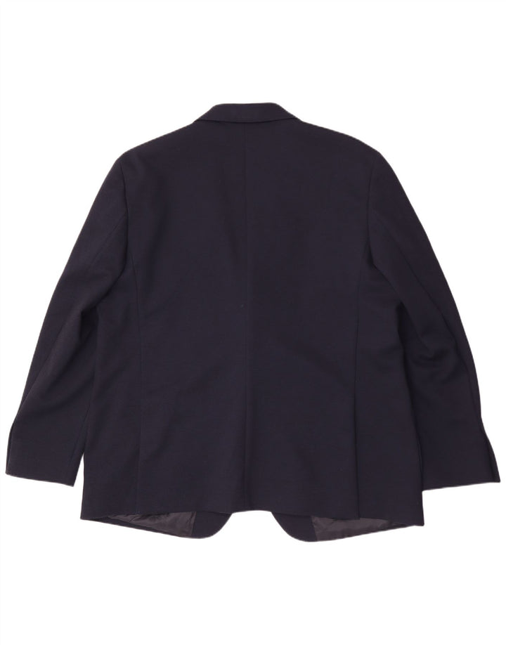 Jachetă pentru bărbați Marks & Spencer, lungă cu 2 nasturi, UK 50 3XL, bleumarin